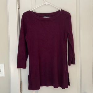 Cable & Gauge 3/4 Sleeve Sweater - Size Small